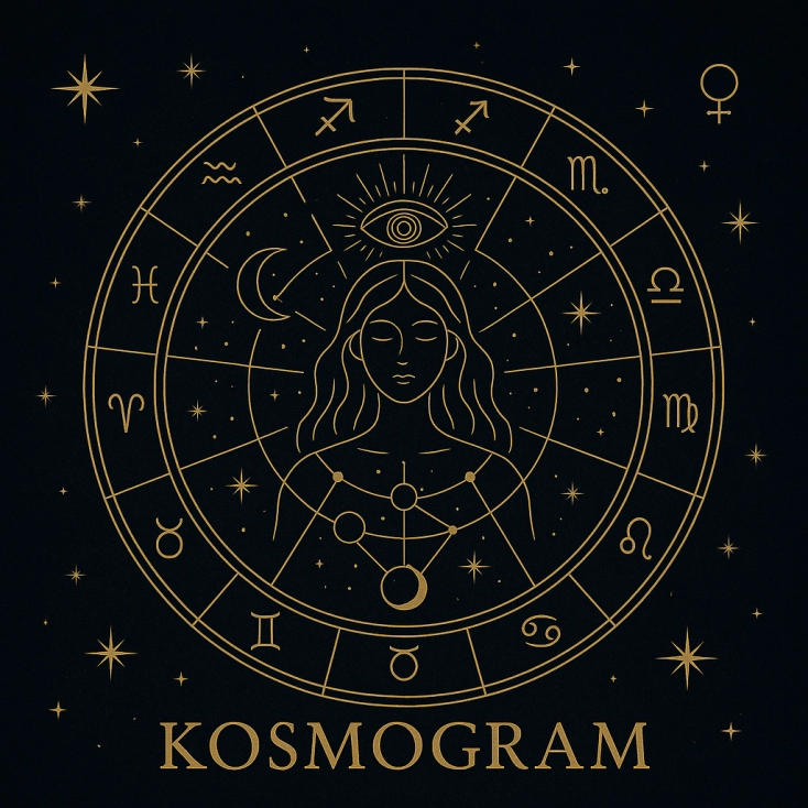 Kosmogram – indywidualna analiza astrologiczna horoskopu urodzeniowego | MysticRoots Wrocław | Astrolog Damian Błaszak (Tarocista Salomon)