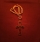 złoty krzyż ankh naszyjnik egipski amulet życia symbol ochronny czerwone tło
